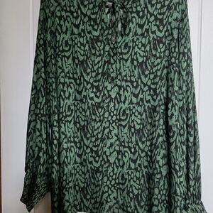 Beautiful KAFFE Emerald Green & Black Blouse.-New Size 44
